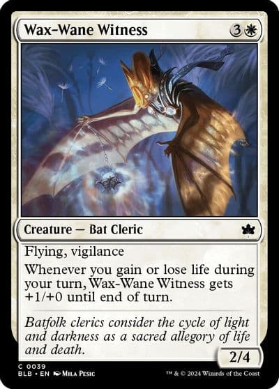 Wax Wane Witness Bloomburrow Magic card