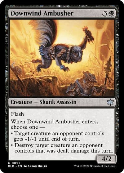 Downwind Ambusher Bloomburrow Magic card