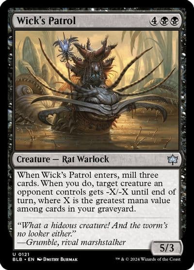 Wicks Patrol Bloomburrow Magic card