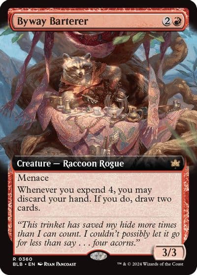 Byway Barterer Extended Art Bloomburrow Magic card