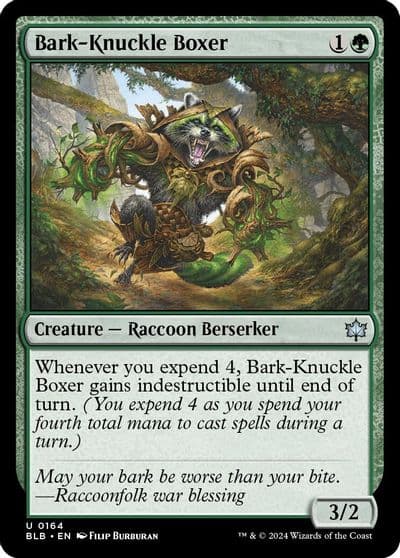 Bark Knuckle Boxer Bloomburrow Magic card