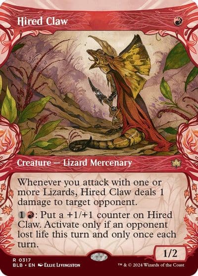 Hired Claw Showcase Bloomburrow Magic card
