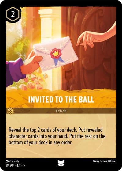 Invited to the Ball Shimmering Skies Lorcana card