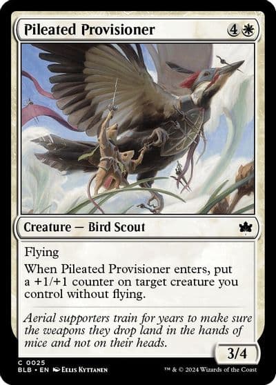 Pileated Provisioner Bloomburrow Magic card