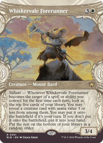 Whiskervale Forerunner Showcase Bloomburrow Magic card