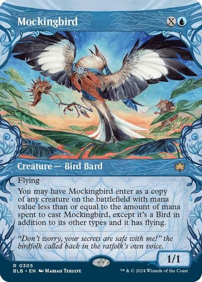 Mockingbird Showcase Bloomburrow Magic card