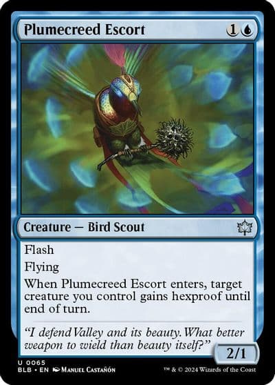 Plumecreed Escort Bloomburrow Magic card