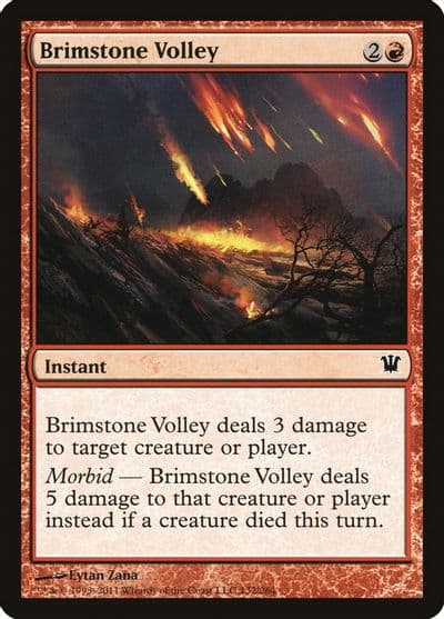 Brimstone Volley Innistrad Magic card