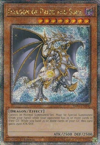 Dragon of Pride and Soul Quarter Century Secret Rare The Infinite Forbidden Yu-Gi-Oh! card