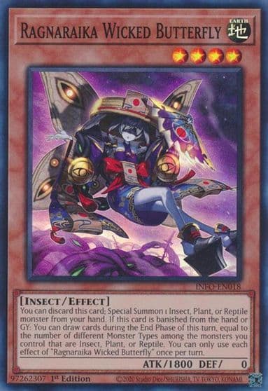 Ragnaraika Wicked Butterfly The Infinite Forbidden Yu-Gi-Oh! card