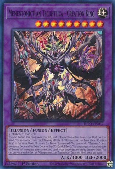 Mementomictlan Tecuhtlica Creation King The Infinite Forbidden Yu-Gi-Oh! card