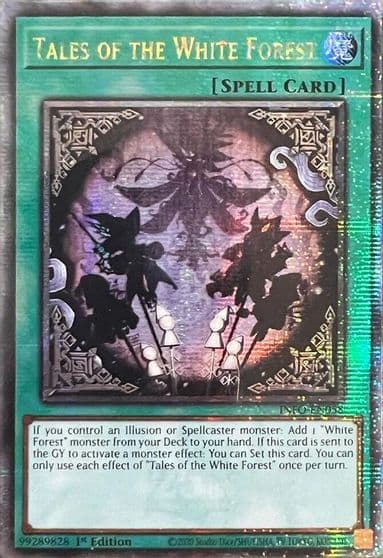 Tales of the White Forest Quarter Century Secret Rare The Infinite Forbidden Yu-Gi-Oh! card