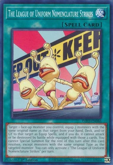 The League of Uniform Nomenclature Strikes The Infinite Forbidden Yu-Gi-Oh! card