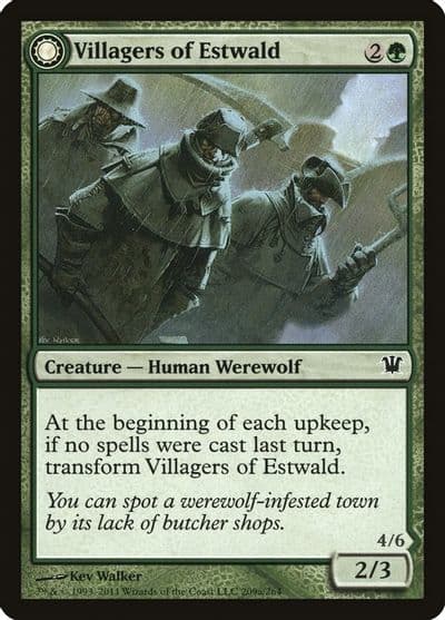 Villagers of Estwald Innistrad Magic card