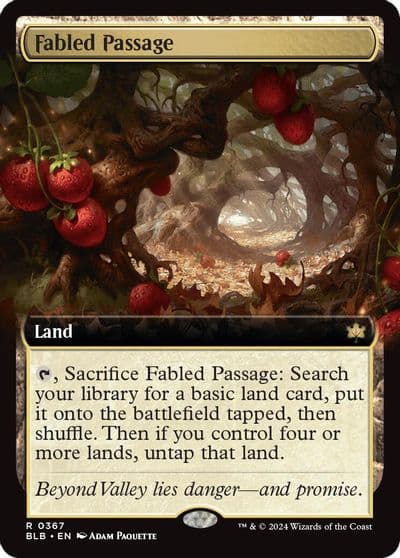 Fabled Passage Extended Art Bloomburrow Magic card
