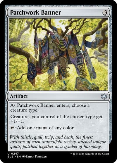 Patchwork Banner Bloomburrow Magic card