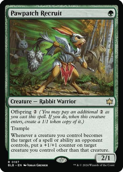 Pawpatch Recruit Bloomburrow Magic card