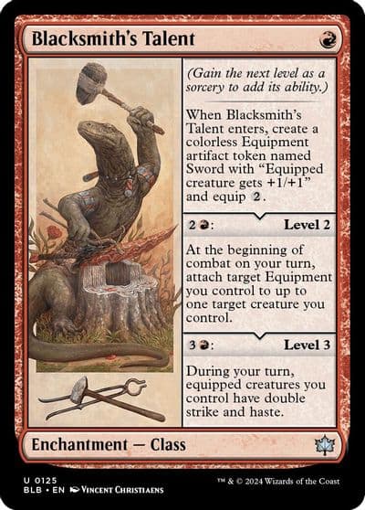 Blacksmiths Talent Bloomburrow Magic card