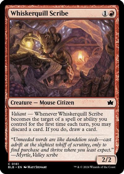 Whiskerquill Scribe Bloomburrow Magic card