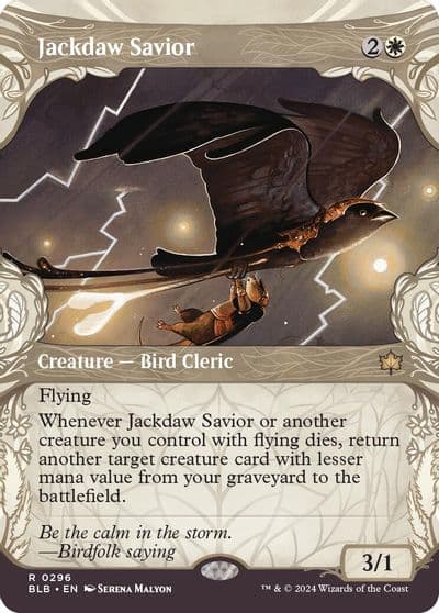 Jackdaw Savior Showcase Bloomburrow Magic card