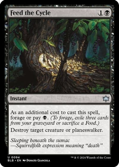 Feed the Cycle Bloomburrow Magic card