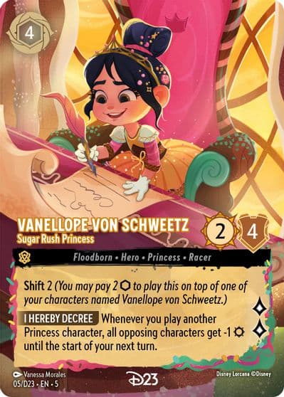 Vanellope von Schweetz Sugar Rush Princess D23 Promos Lorcana card