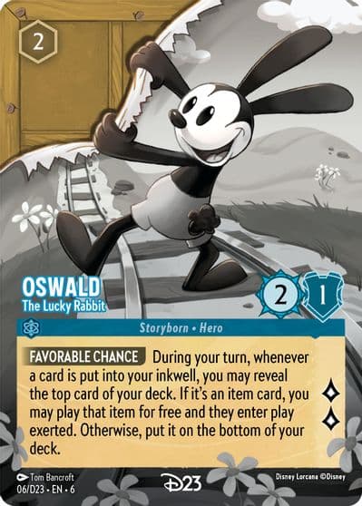 Oswald The Lucky Rabbit D23 Promos Lorcana card