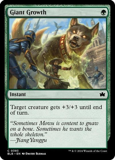 Giant Growth Bloomburrow Magic card