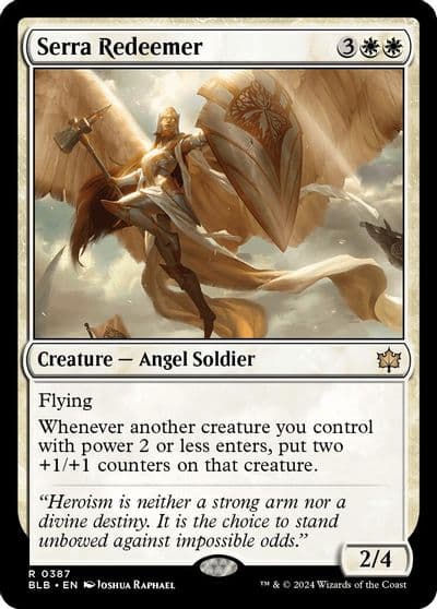 Serra Redeemer Bloomburrow Magic card