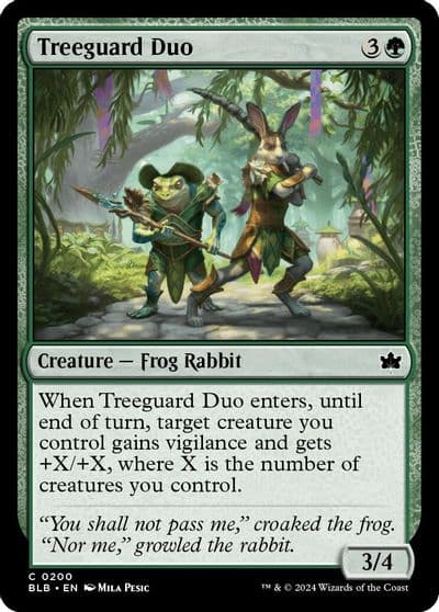 Treeguard Duo Bloomburrow Magic card