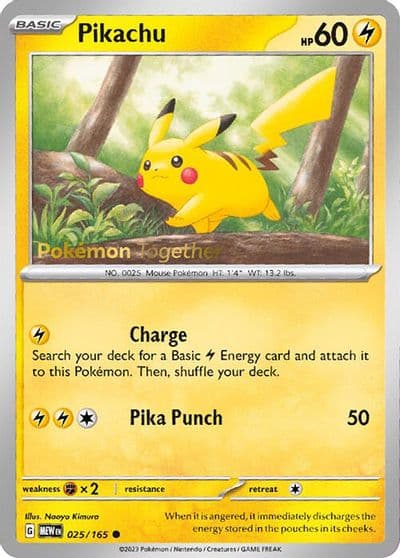 Pikachu (Pokemon Together) Miscellaneous Cards & Products Pokemon card
