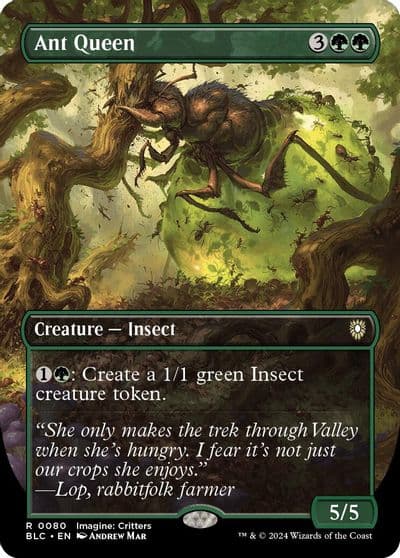 Ant Queen Borderless Commander: Bloomburrow Magic card