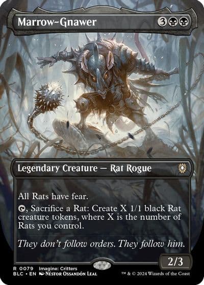 Marrow Gnawer Borderless Commander: Bloomburrow Magic card