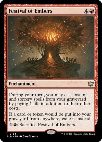 Festival of Embers Bloomburrow Magic card