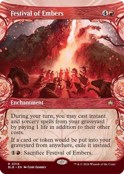 Festival of Embers Showcase Bloomburrow Magic card