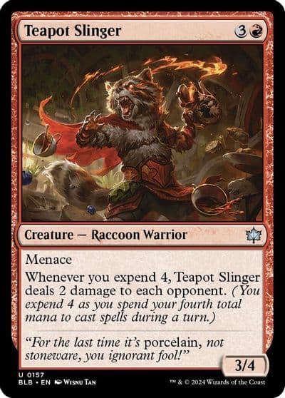 Teapot Slinger Bloomburrow Magic card