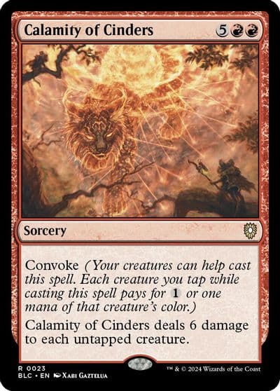 Calamity of Cinders Commander: Bloomburrow Magic card