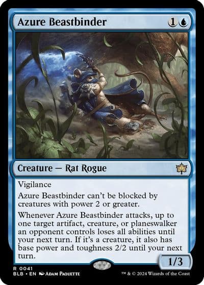 Azure Beastbinder Bloomburrow Magic card