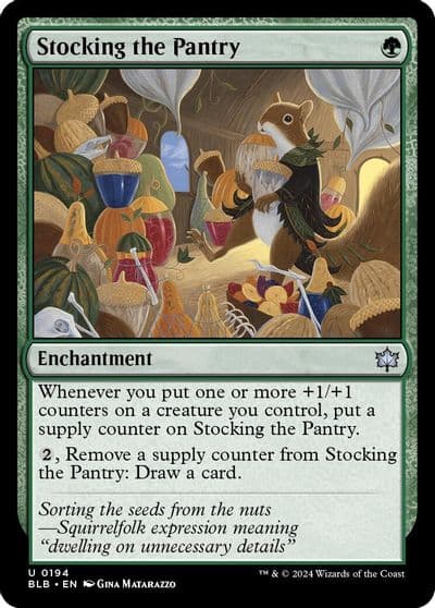Stocking the Pantry Bloomburrow Magic card