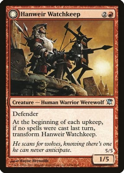 Hanweir Watchkeep Innistrad Magic card