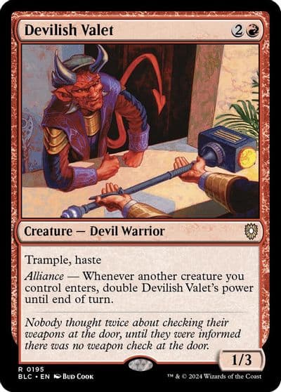 Devilish Valet Commander: Bloomburrow Magic card