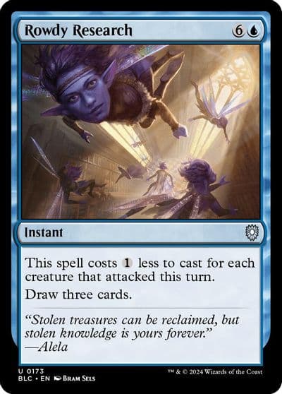 Rowdy Research Commander: Bloomburrow Magic card