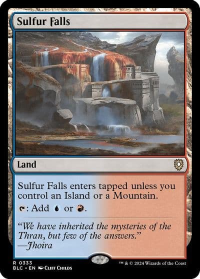 Sulfur Falls Commander: Bloomburrow Magic card