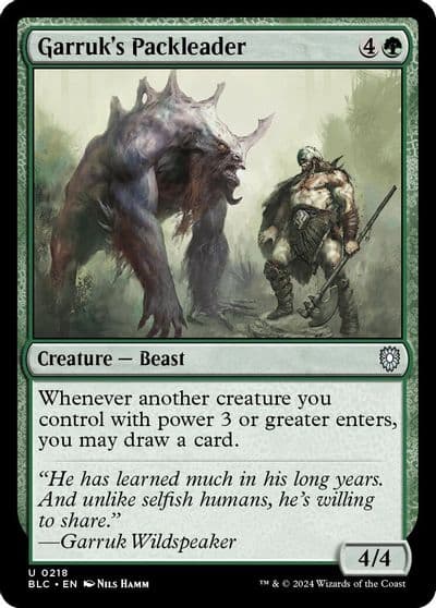 Garruks Packleader Commander: Bloomburrow Magic card