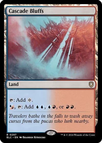 Cascade Bluffs Commander: Bloomburrow Magic card