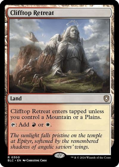 Clifftop Retreat Commander: Bloomburrow Magic card