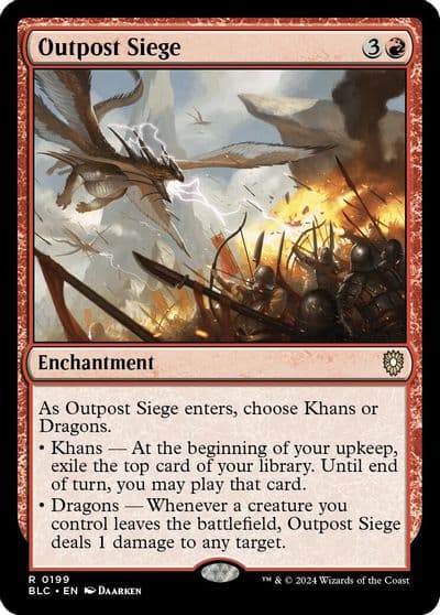 Outpost Siege Commander: Bloomburrow Magic card