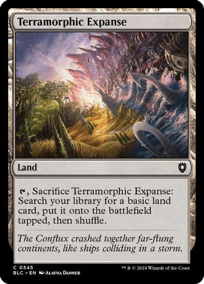 Terramorphic Expanse Commander: Bloomburrow Magic card