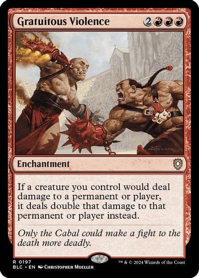 Gratuitous Violence Commander: Bloomburrow Magic card