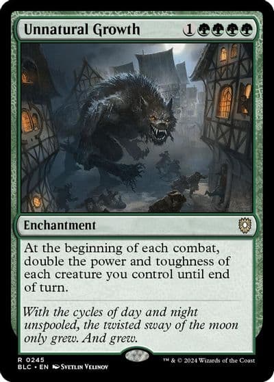 Unnatural Growth Commander: Bloomburrow Magic card